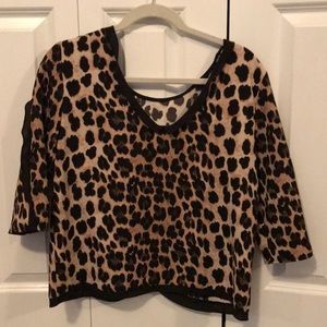 Leopard print blouse